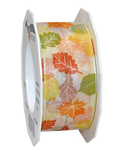 Präsent - Ruban Imprimé Automne Crème 20 m Rouleau 40mm... - Auto & Moto Amazon France à 12.93€