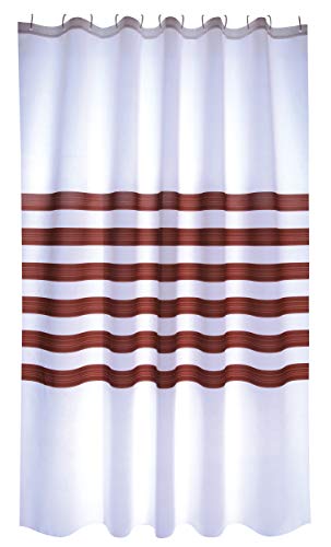 MSV Rideau de Douche Polyester Rayas 180x200cm QUALITÉ... - Nouvelle promo Amazon à 14.00€