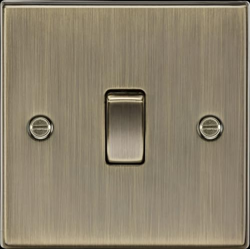 Knightsbridge Interrupteur carré 1G - Laiton antique - Bébé & Puériculture en promo à 10.39€