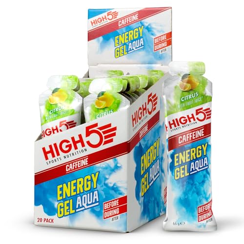 HIGH5 Energy Gel Aqua Caffeine 20x66g Citrus - Bon plan à 12.59€