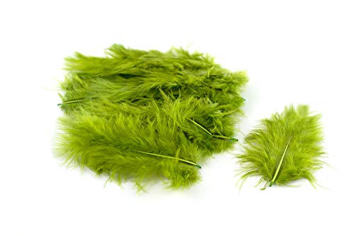 20 piume di psillio 8-12 cm (verde 548H) // piume marabu... - Bricolage & Outils Amazon Italie à 2.30€