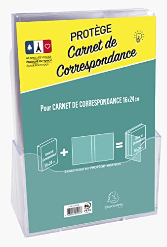 Exacompta 24493E - Protège carnet de correspondance - 16 x... - Sports & Fitness Amazon France à 2.49€