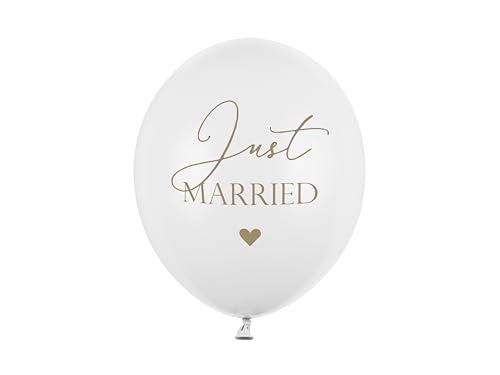 Luck and Luck Hochzeit Just Married weiß Ballons x 6 30 cm - Maison & Cuisine Amazon Allemagne à 2.47€