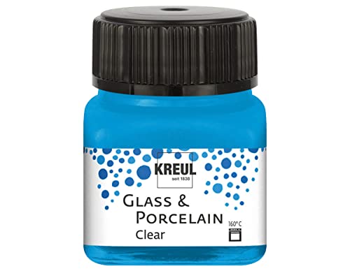 Kreul 16296 - Glass & Porcelain Clear Bleu d'eau, en Pot de... - Maison & Cuisine Amazon France à 3.09€