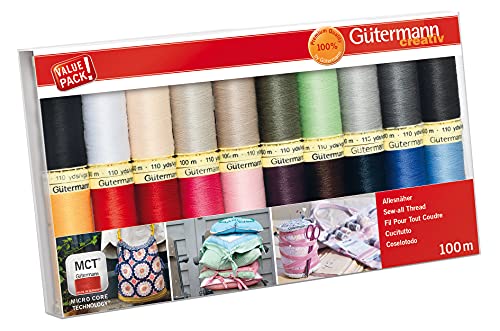 Gütermann creativ Nähfaden-Set mit 20 Spulen Allesnäher 100... - Maison & Cuisine Amazon Allemagne à 32.59€