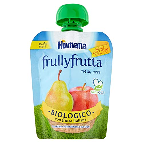 Humana Frullyfrutta - Mela Banana, 90 gr - Épicerie Amazon Italie à 1.62€