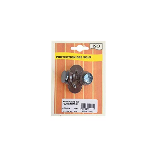 Patín Metal punta Ø20 Blister de 4 pcs - Nouvelle promo Amazon à 3.34€