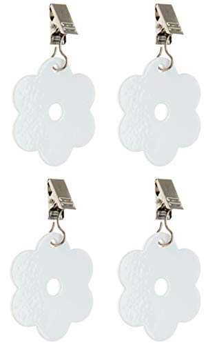 Venilia Porte-Nappe, Métal, Fleur Blanche., Blume Weiß - Jardin & Extérieur Amazon France à 9.31€