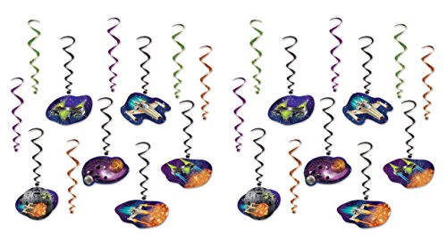 Beistle 54894 24 Piece Spaceship Whirls 17-32 Multicolor - Loisirs Créatifs Amazon France à 21.40€