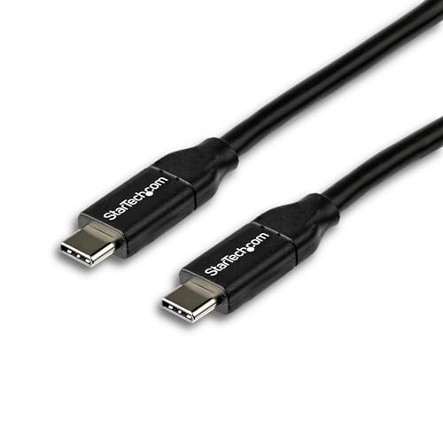 StarTech.com USB C to USB C Cable - 6 ft / 2m - w/ 5A Power... - Tech & Electronics Amazon UK à 8.93€
