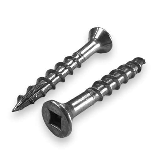 100 Qty #8 x 1-1/4" Stainless Steel Fence & Deck Screws... - Bricolage & Outils Amazon Royaume-Uni à 13.26€