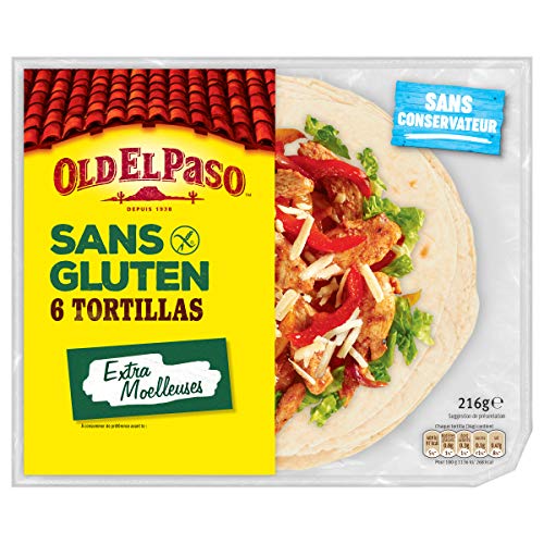 Old El Paso 6 tortillas sans Gluten 216 g - Épicerie Amazon France à 3.65€
