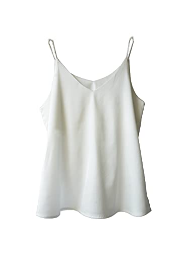Wantschun - Camiseta sin Mangas - para Mujer Weiß 40 EU - Bon plan à 12.49€