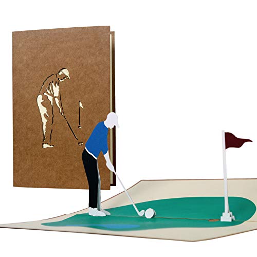 H15 3D Grußkarte Golfer Geschenk Golfkarte Pop-Up Karte für... - Nouvelle promo Amazon à 3.99€