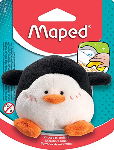 Maped - Brosse Peluche Pingouin en Microfibre - Éponge... - Jouets & Jeux Amazon France à 4.20€