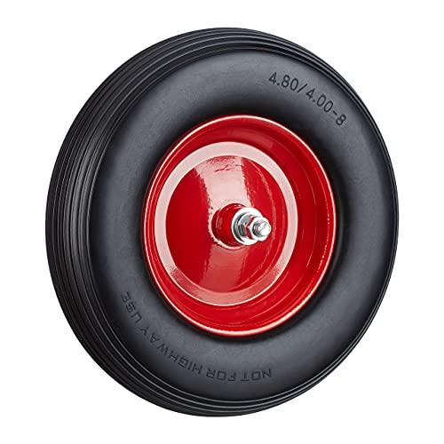 Relaxdays, schwarz Schubkarrenrad Vollgummi mit Achse, 4.80... - Tech & Electronics Amazon Germany à 14.56€