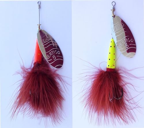 CUCCHIAINO PALETTA ROTANTE PESCA LUCCIO REALE CON CIUFFO... - Sports & Fitness Amazon Italie à 2.20€