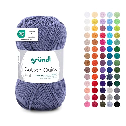 Gründl Wolle Cotton Quick uni - dünne Wolle zum Häkeln... - Maison & Cuisine en promo à 2.69€