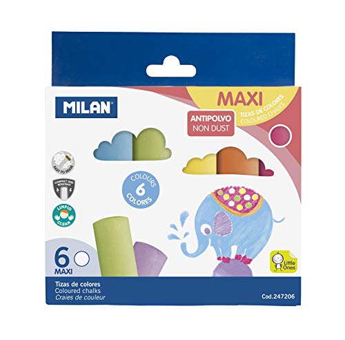 Milan 247206 – Pack de 6 craies en promo à 6,90€ (-57%) sur Amazon FR