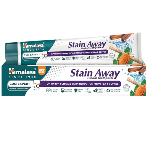 Himalaya Herbals Enamel Friendly Stain-Away Toothpaste |... - Beauté & Parfums Amazon Royaume-Uni à 2.17€