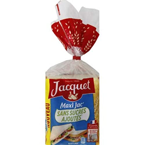 Jacquet Pain de Mie Nature, Sans Sucre Ajoutés, 550g - Épicerie Amazon France à 2.29€