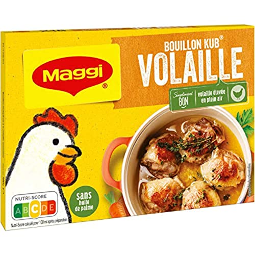 Maggi Bouillon kub volaille, Pack de 18 - Épicerie Amazon France à 2.09€