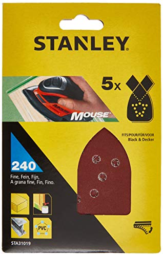 STANLEY - 5 feuilles de Grain 240 -STA31019-XJ - Bricolage & Outils Amazon France à 2.43€