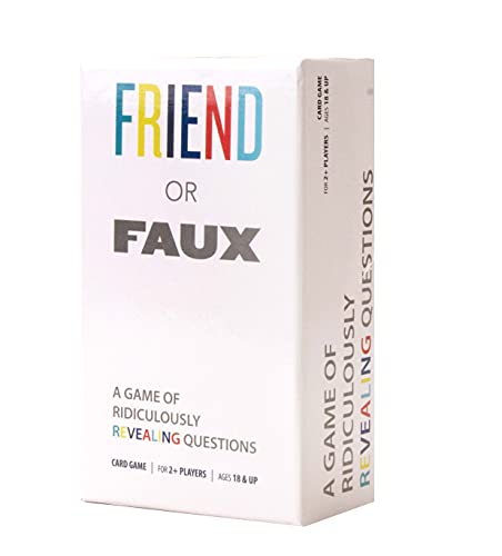 Friend or Faux: A Game of Ridiculously Revealing Questions - Jouets & Jeux Amazon Allemagne à 13.60€