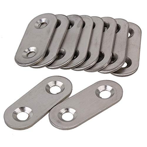 Yibuy 10pcs 38mm soportes de acero planos placas de... - High-Tech & Électronique en promo à 11.13€