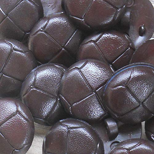 Dark Brown Football/Leather Effect Buttons (Size 24-15mm) x... - Loisirs Créatifs Amazon Royaume-Uni à 0.99€
