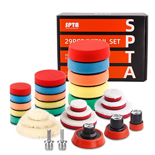 SPTA 29pcs 25mm/50mm/80mm Polishing Pads Drill Buffing Pad... - High-Tech & Électronique en promo à 28.89€