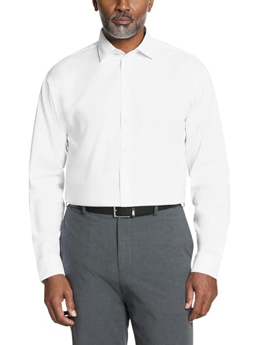 Kenneth Cole Camicia Uomo Regular Fit Solid, Bianco, 43 cm... - Sports & Fitness en promo à 25.88€