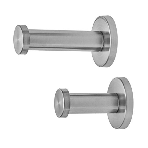 Kleiderhaken aus Edelstahl in 2 Größen wählbar (52mm) - Maison & Cuisine Amazon Allemagne à 1.55€