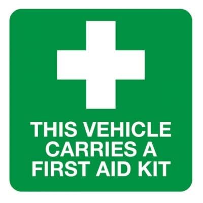 Reliance Vehicle Sign This Vehicle Carries a First Aid Kit... - Auto & Moto Amazon Royaume-Uni à 5.00€