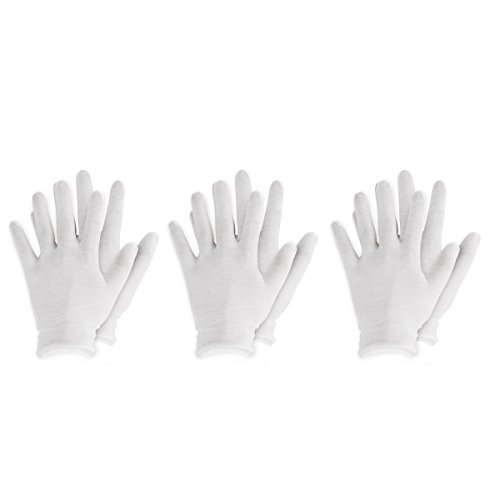CHICTRY White Cotton Gloves Soft Lightweight Reusable Work... - Maison & Cuisine Amazon Royaume-Uni à 0.99€