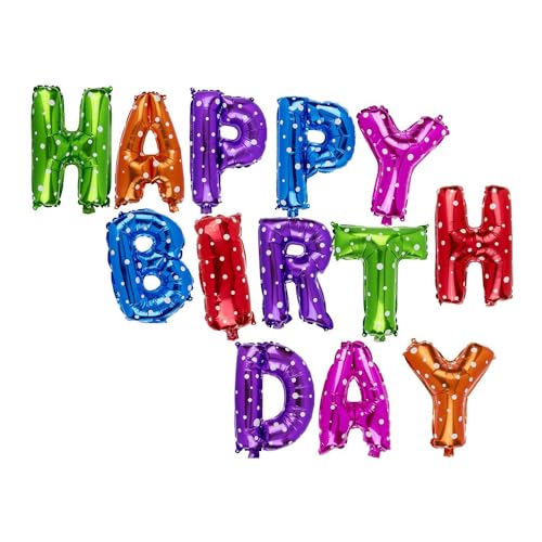 Colourful foil balloon set, Happy Birthday, ca. 40 cm... - Auto & Moto en promo à 2.49€