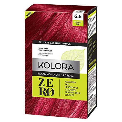 KOLORA ZERO Scarlet Red Cream Hair Dye, No Ammonia, Paraben... - Beauté & Parfums Amazon Royaume-Uni à 3.86€