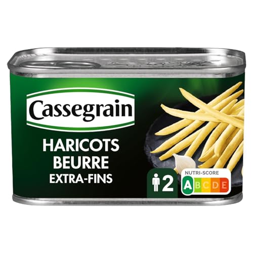 CASSEGRAIN - Haricots Beurre Extra-Fins - Cueillis & Rangés... - Épicerie Amazon France à 3.15€