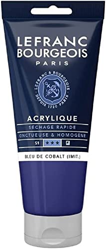 Lefranc Bourgeois Acrylique Fine Tube 80ml Bleu De Cobalt... - Loisirs Créatifs en promo à 2.99€