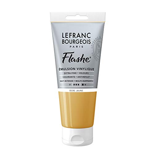 Lefranc Bourgeois Flashe Acrylique Tube 80ml Ocre Jaune en promo à 8,05€ (-53%) sur Amazon FR