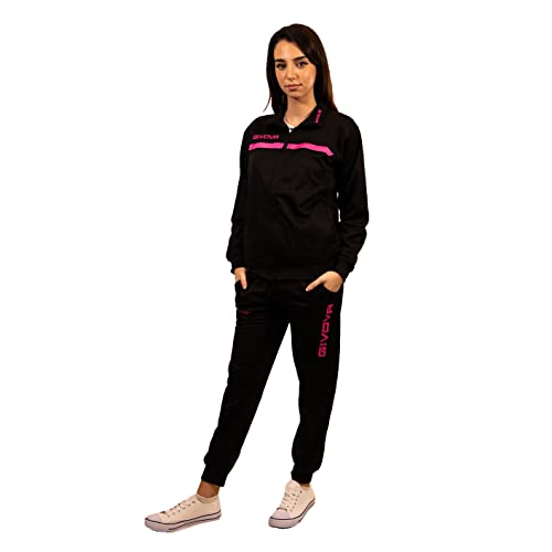 Givova, anzug givova eins full zip, schwarz/fuxia, 4XS - Mode & Vêtements en promo à 13.81€
