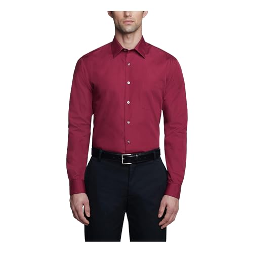 Van Heusen - Camicia da Uomo Aderente in Popeline, Tinta... - Amazon Italie à 13.72€