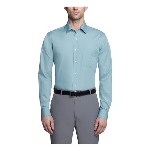 Van Heusen - Camicia da Uomo Aderente in Popeline, Tinta... - Bon plan à 25.60€