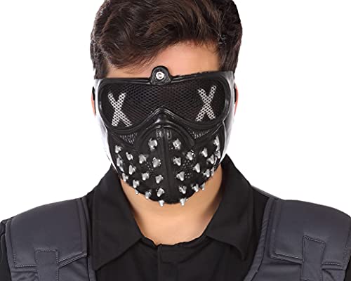 ATOSA máscara negra pvc con pinchos metálicos estilo punk... - Auto & Motorcycle Amazon Spain à 2.96€