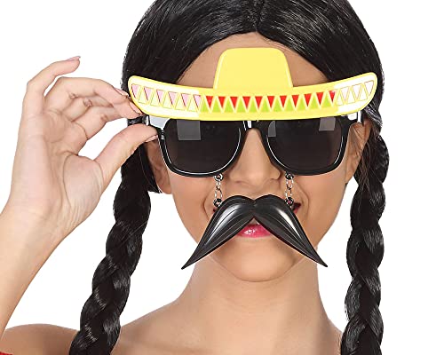 ATOSA gafas carnaval méxico con bigote negro amarillo adulto - Auto & Moto Amazon Espagne à 2.15€