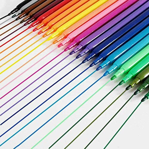 Felt Tip Pens - 20 Pack - Fournitures Bureau en promo à 0.99€