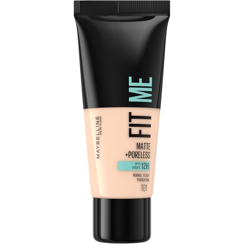 Maybelline Fit Me Foundation, Lightweight Medium Coverage... - Sports & Fitness en promo à 5.39€