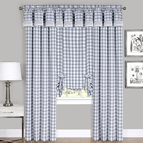 Sweet Home Collection Kitchen Window Curtain Panel... - Maison & Cuisine Amazon Allemagne à 6.69€