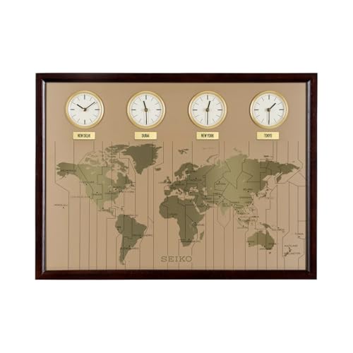 Seiko Wanduhr Orologio da Parete, Legno, Marrone, 44,3 x... - Vente Flash Amazon -66%