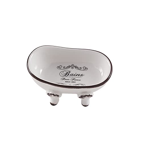 Gedy Amelie Porte-Savon, céramique, Blanc, 8 x 13,5 x 5,8 - High-Tech & Électronique Amazon France à 15.65€